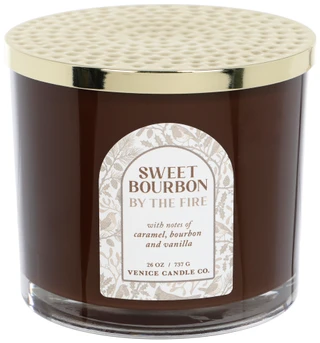 Thumbnail 2: SCENTSATIONAL 26 oz Sweet Bourbon by the Fire Scented Candle 