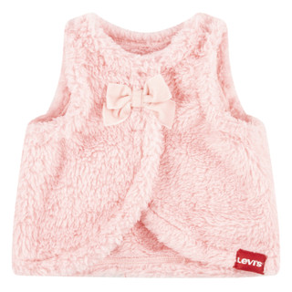 Thumbnail 4: Levi's 3 Pc Girls Long Sleeve Onesie Legging Fur Vest Set  
