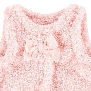 Thumbnail 6: Levi's 3 Pc Girls Long Sleeve Onesie Legging Fur Vest Set  