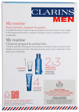 Thumbnail 2: Clarins Men's Shaving Essentials Foaming Gel Face Wash After Shave  