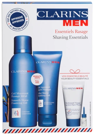 Thumbnail 1: Clarins Men's Shaving Essentials Foaming Gel Face Wash After Shave  