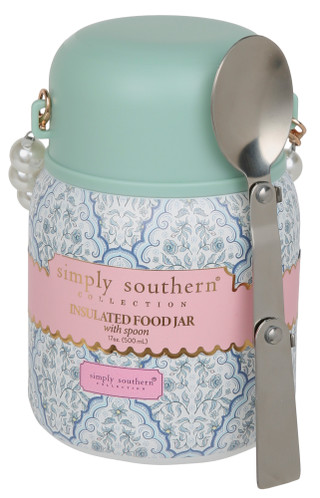 Thumbnail 3: SIMPLY SOUTHERN 17 Oz Steel Body Soup Thermos w/ Deco Strap & Travel Spoon 