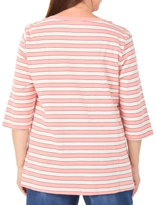 Thumbnail 2: Lands End Women's Plus 3/4 Sleeve Lap Shoulder Tunic Top 