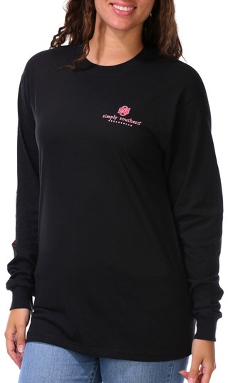 Thumbnail 2: SIMPLY SOUTHERN Junior's Long Sleeve Christmas Highland Cow Graphic Tee 