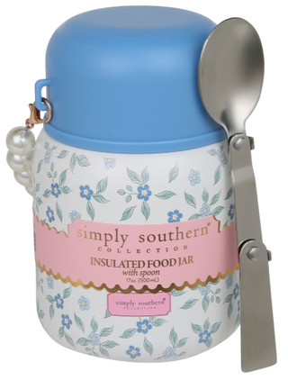 Thumbnail 4: SIMPLY SOUTHERN 17 OZ Steel Soup Thermos With Deco Strap And Spoon  