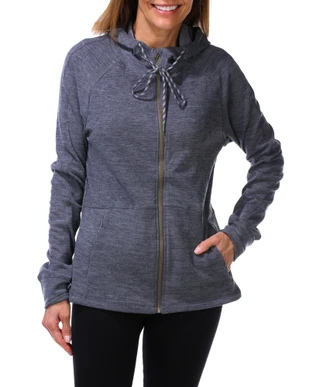 Thumbnail 1: AVALANCHE Women's Long Sleeve Heather Full Zip Hoodie 