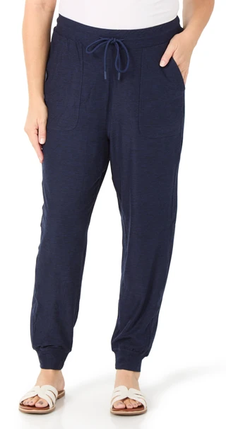 Thumbnail 1: Jessica Simpson Women's Plus Pull On Drawstring Soft Jersey Jogger Pants  