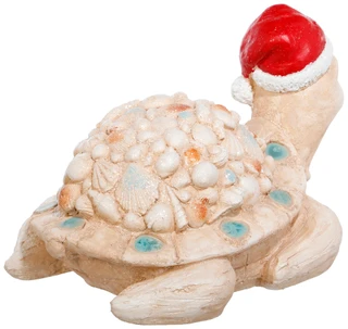 Thumbnail 2: Magical Season Santa Shell Christmas Sea Turtle Decor  