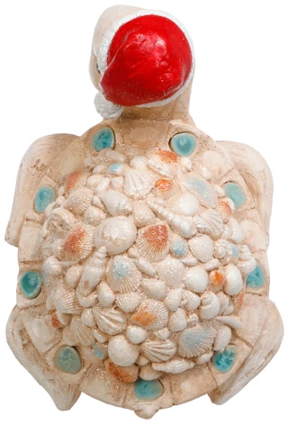 Thumbnail 3: Magical Season Santa Shell Christmas Sea Turtle Decor  