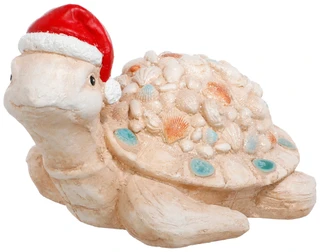Thumbnail 1: Magical Season Santa Shell Christmas Sea Turtle Decor  