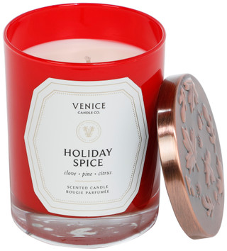 Thumbnail 1: SCENTSATIONAL 11 OZ Crimson Holiday Spice Clove Pine Citrus Candle 