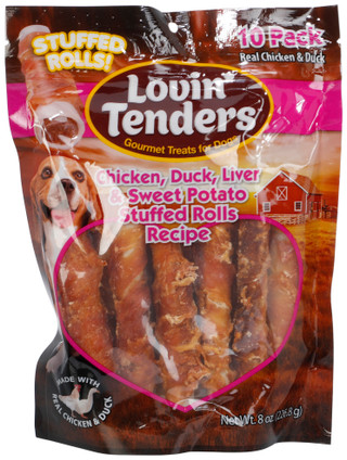 Thumbnail 1: LOVIN TENDERS 10 Pk Chicken & Duck Gourmet Dog Treats 