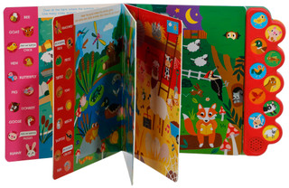 Thumbnail 2: Page Publications Look And Find At The Farm Kids Book With 10 Animal Sounds 