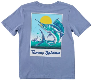 Thumbnail 2: TOMMY BAHAMA Boys' Short Sleeve Marlin Graphic Tee 