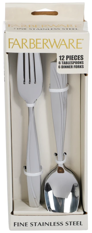 Thumbnail 1: Farberware 12 Pc Oceana Stainless Steel Flatware Set 