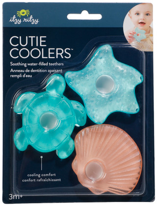 Thumbnail 1: Itzy Ritzy 3 Pk Seaside Water-Filled Soothing Cooling Comfort Teethers  