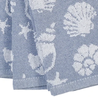 Thumbnail 2: Home Essentials 3 Pk Shell Embroidered Kitchen Towels  