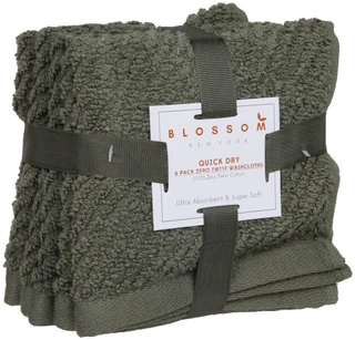 Thumbnail 1: Cotton Valley Home 6 Pk Zero Twist Washcloths Set 