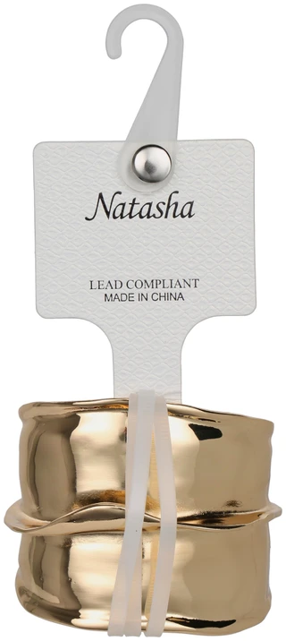 Thumbnail 1: Natasha Gold Tone Cuff Bracelet  