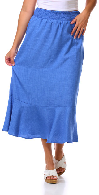 Thumbnail 1: Vince Camuto Juniors Ruff Hem Maxi Skirt 