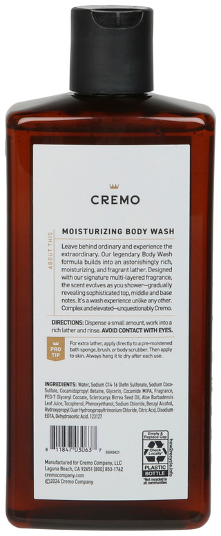 Thumbnail 2: CREMO 16 OZ Silver Water & Birch Body Wash  