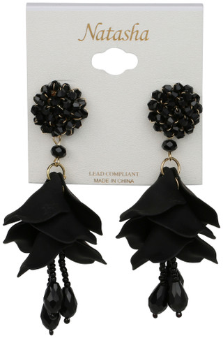 Thumbnail 1: Natasha Petal Statement Drop Earrings 