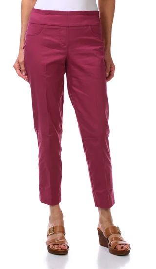 Thumbnail 1: Hearts of Palm Women's Petite Solid Tech Stretch Pants 