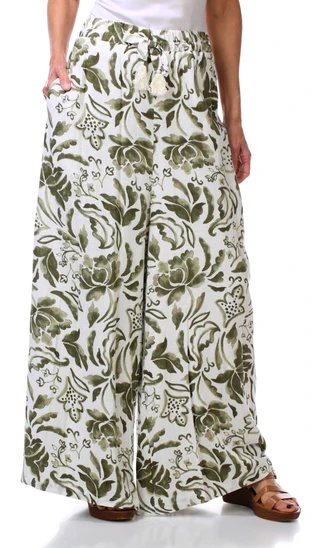 Thumbnail 1: Vince Camuto Women's Elastic Waistband Print Pants 