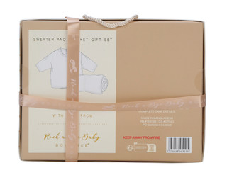 Thumbnail 2: Rock a Bye Baby  Baby Boy's 2 Pc Hello World Sweater & Blanker Gift Set 
