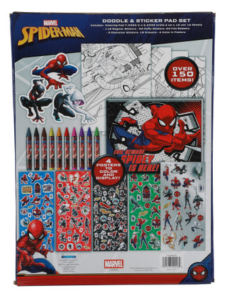 Thumbnail 2: Marvel Boys Spider-Man Color & Roll Stationery Set 