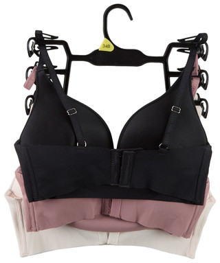 Thumbnail 2: NINE WEST 3 Pk Women's Ribbed Wire Free Bralettes  