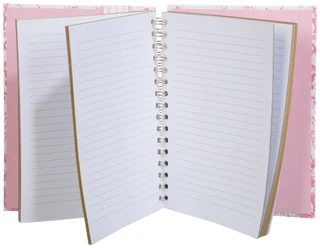Thumbnail 2: Laura Ashley Pink Floral Spiral Bound Notebook 