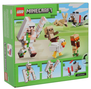 Thumbnail 2: LEGO 428 Pc Minecraft Chicken Jockey Desert Attack Lego Set 