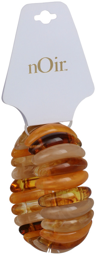 Thumbnail 1: Noir Amber Resin Statement Bracelet 