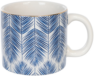 Thumbnail 2: Punch Studio 14.6 oz Coastal Palm Ceramic Mug  