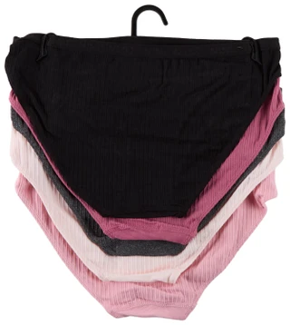 Thumbnail 2: NINE WEST 5 Pk Women's Seamless Comfort Ribbed  Panties  