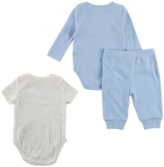 Thumbnail 2: Tommy Hilfiger 3 Pc Baby Long Sleeve Short and Pant Set  