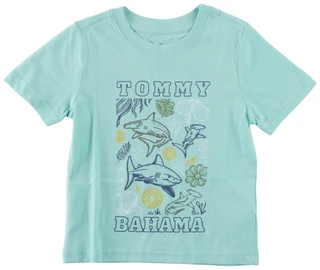 Thumbnail 1: TOMMY BAHAMA Boys Short Sleeve Shark Print Graphic Tee  