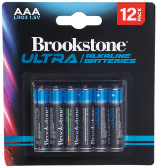 Thumbnail 1: Brookstone 12 Pk Ultra Alkaline Batteries  