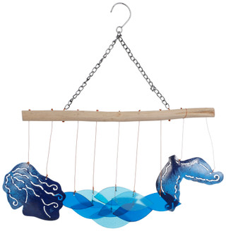 Thumbnail 1: SUNSET VISTA DESIGNS Bali Mermaid Glass Wind Chime  
