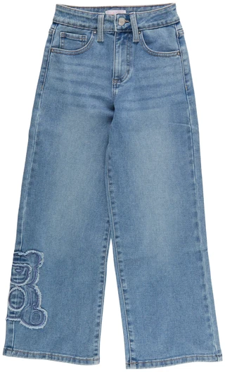 Thumbnail 1: YMI Girls Teddy Bear Wide Leg Jeans 