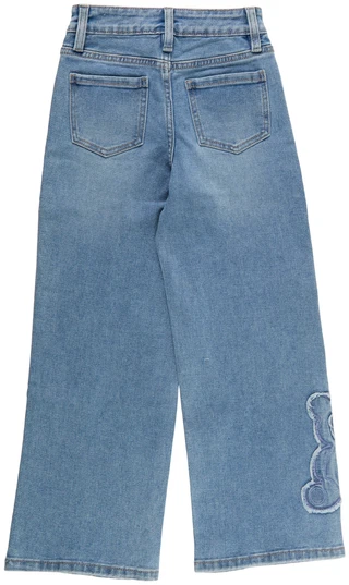 Thumbnail 2: YMI Girls Teddy Bear Wide Leg Jeans 