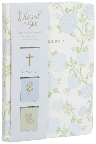 Thumbnail 1: Cherrywood Lane 6x8 Blessed is She Daily Prayer Journal 