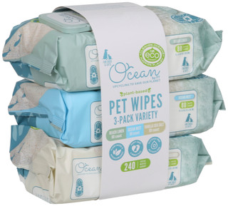 Thumbnail 1: Ocean Plastic  3 Pk Plant-Based Pet Wipes  