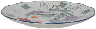 Thumbnail 2: BLUE SKY 10.5 In Kissy Fish Dinner Plate 