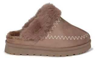 Thumbnail 2: Flexus Women's Embroidered Fur Collar Cozy Slippers  