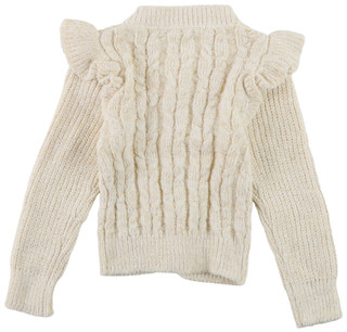Thumbnail 2: BADGLEY MISCHKA Toddler Girls Long Sleeve Chenille Pearl Sweater 
