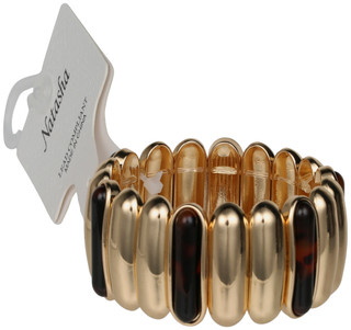 Thumbnail 2: Natasha Gold Tone Tortoise Accent Bracelet  