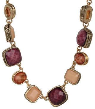 Thumbnail 2: Napier Mixed Gemstone Statement Necklace  