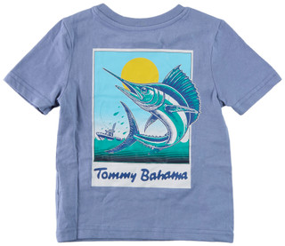 Thumbnail 2: TOMMY BAHAMA Boys Short Sleeve Sail Fish Graphic Tee  